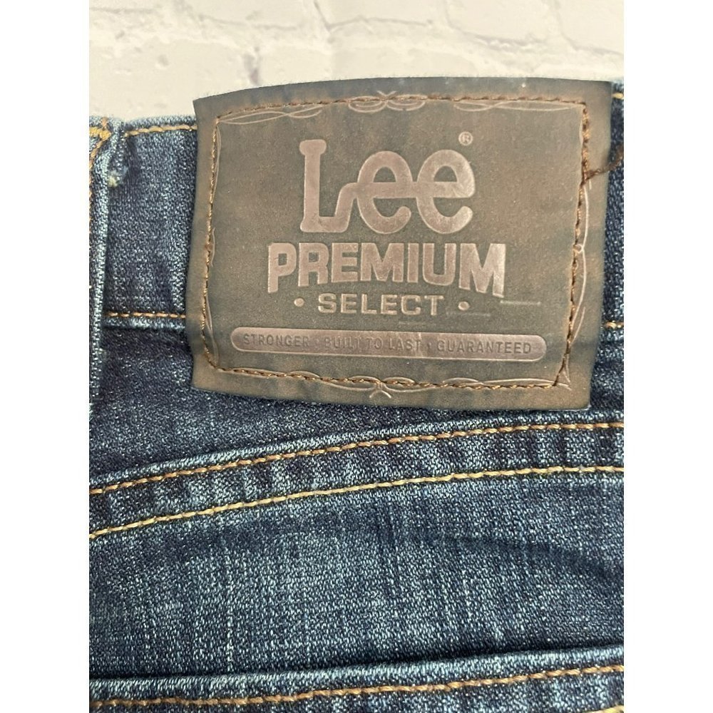 Mens Lee Premium Select Regular Boot Cut Bootcut Denim Blue Jeans W 36 L 30 - Picture 6 of 6